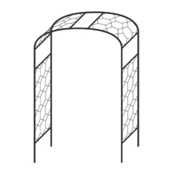 Agriframes Monet Garden Arch - (H)2.1 X (W)1.2 X (D)0.45 M - Black