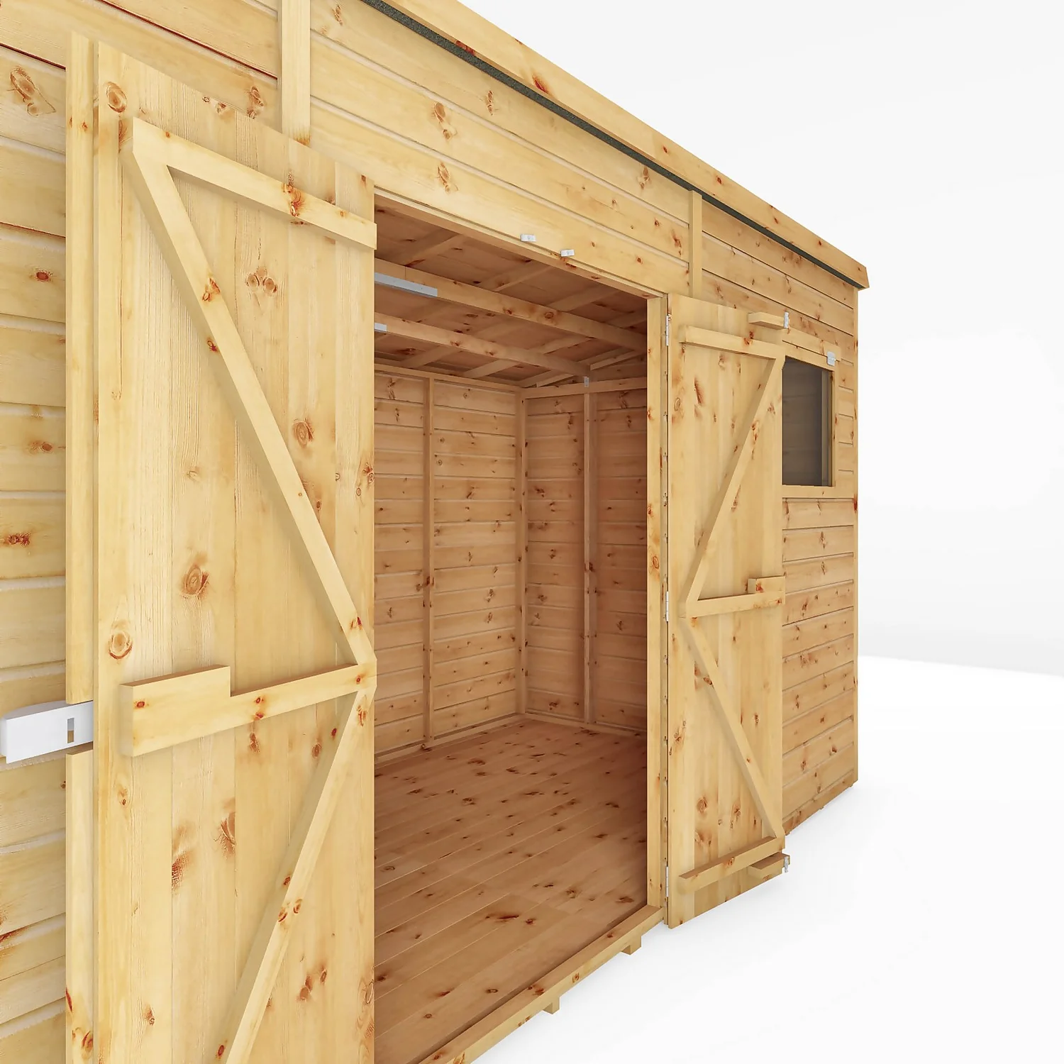 Mercia 12ft X 8ft Premium Shiplap Pent Shed - Including Installation 5 Mercia 12ft X 8ft Premium Shiplap Pent Shed - Including Installation - Image 3