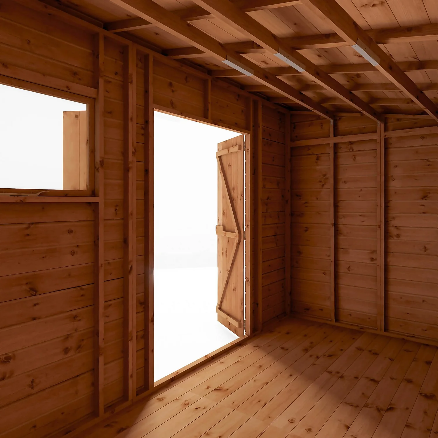 Mercia 12ft X 8ft Premium Shiplap Pent Shed - Including Installation 6 Mercia 12ft X 8ft Premium Shiplap Pent Shed - Including Installation - Image 4