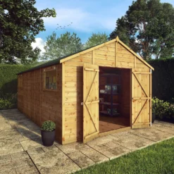 Mercia 18ft X 10ft Premium Shiplap Modular Workshop Shed - Including Installation 20 Mercia 18ft X 10ft Premium Shiplap Modular Workshop Shed - Including Installation -Garden Care Specialty Shop 13555759 1114949336059266