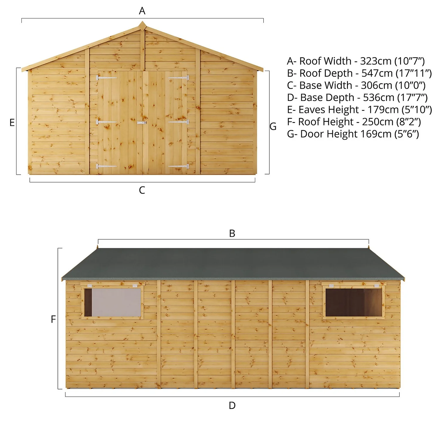 Mercia 18ft X 10ft Premium Shiplap Modular Workshop Shed - Including Installation 9 Mercia 18ft X 10ft Premium Shiplap Modular Workshop Shed - Including Installation - Image 7