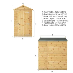 Mercia 6ft X 4ft Premium Windowless Shiplap Apex Shed -Garden Care Specialty Shop 13555764 6914949336178990