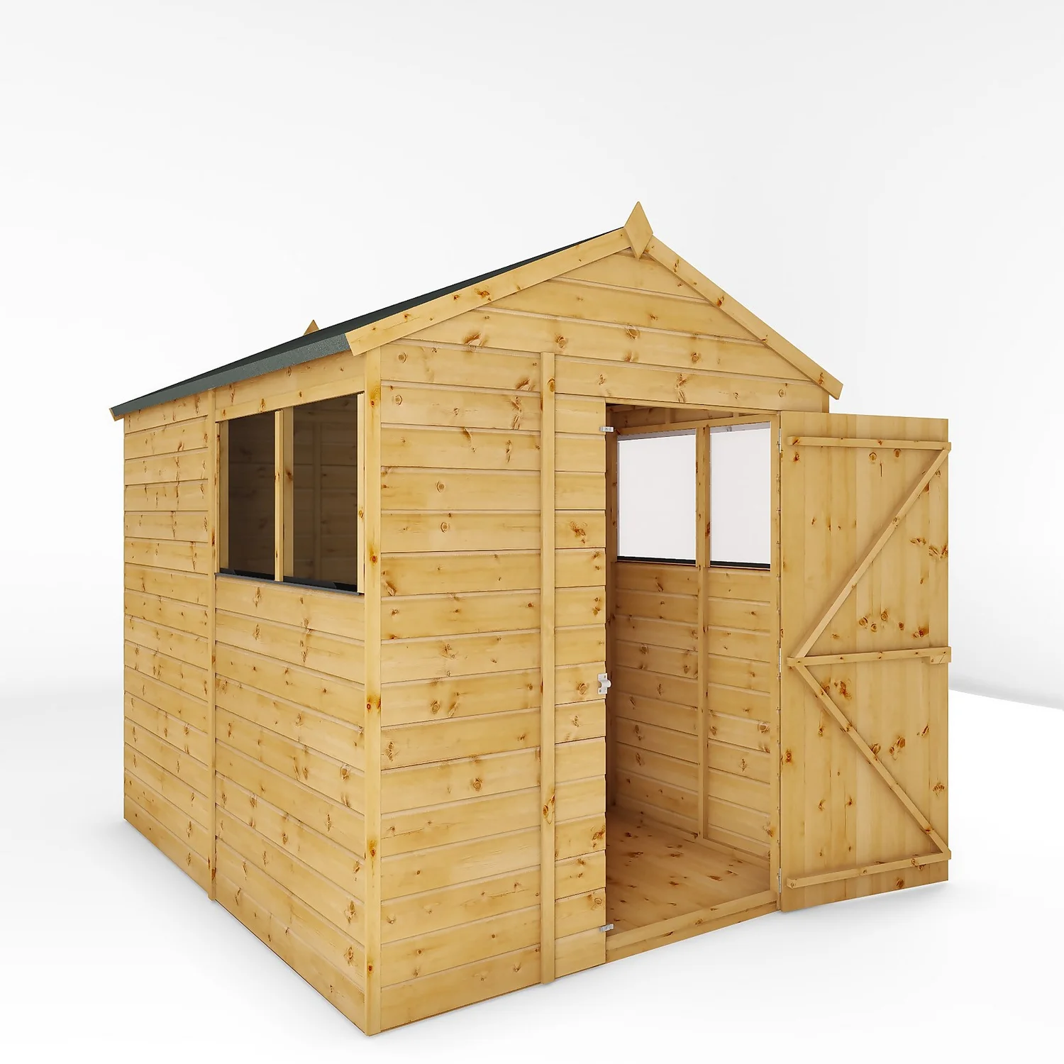 Mercia 8ft X 6ft Premium Shiplap Apex Shed - Including Installation 12 Mercia 8ft X 6ft Premium Shiplap Apex Shed - Including Installation - Image 10