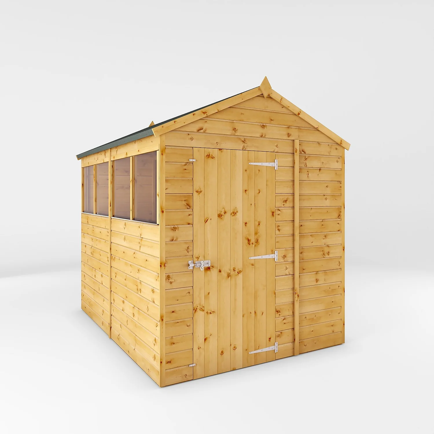 Mercia 8ft X 6ft Premium Shiplap Apex Shed - Including Installation 3 Mercia 8ft X 6ft Premium Shiplap Apex Shed - Including Installation