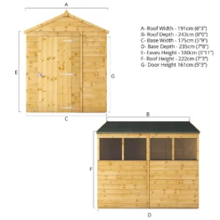 Mercia 8ft X 6ft Premium Shiplap Apex Shed - Including Installation 18 Mercia 8ft X 6ft Premium Shiplap Apex Shed - Including Installation -Garden Care Specialty Shop 13555776 7984949333905719