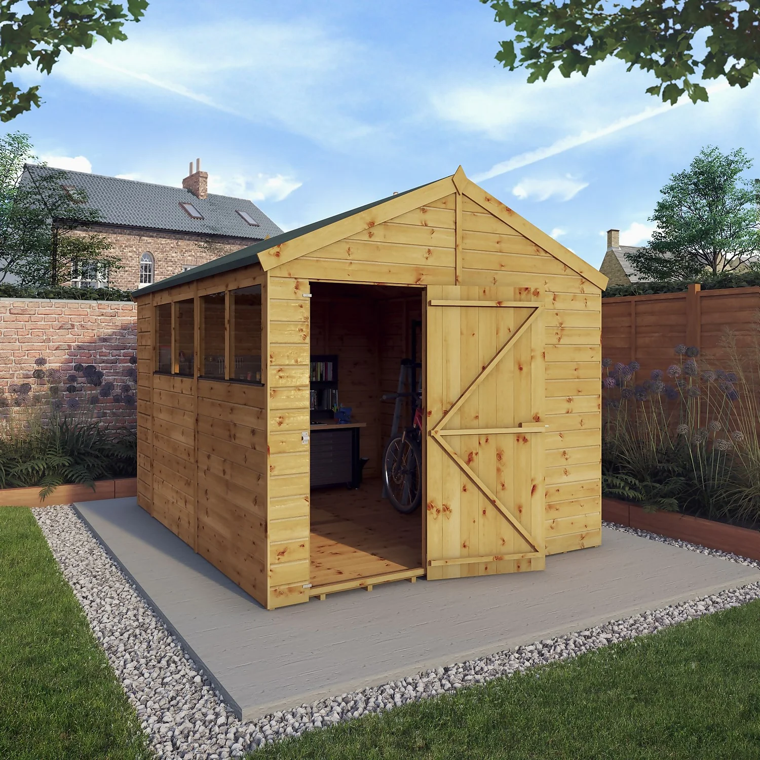 Mercia 10ft X 8ft Premium Shiplap Apex Shed 11 Mercia 10ft X 8ft Premium Shiplap Apex Shed - Image 9
