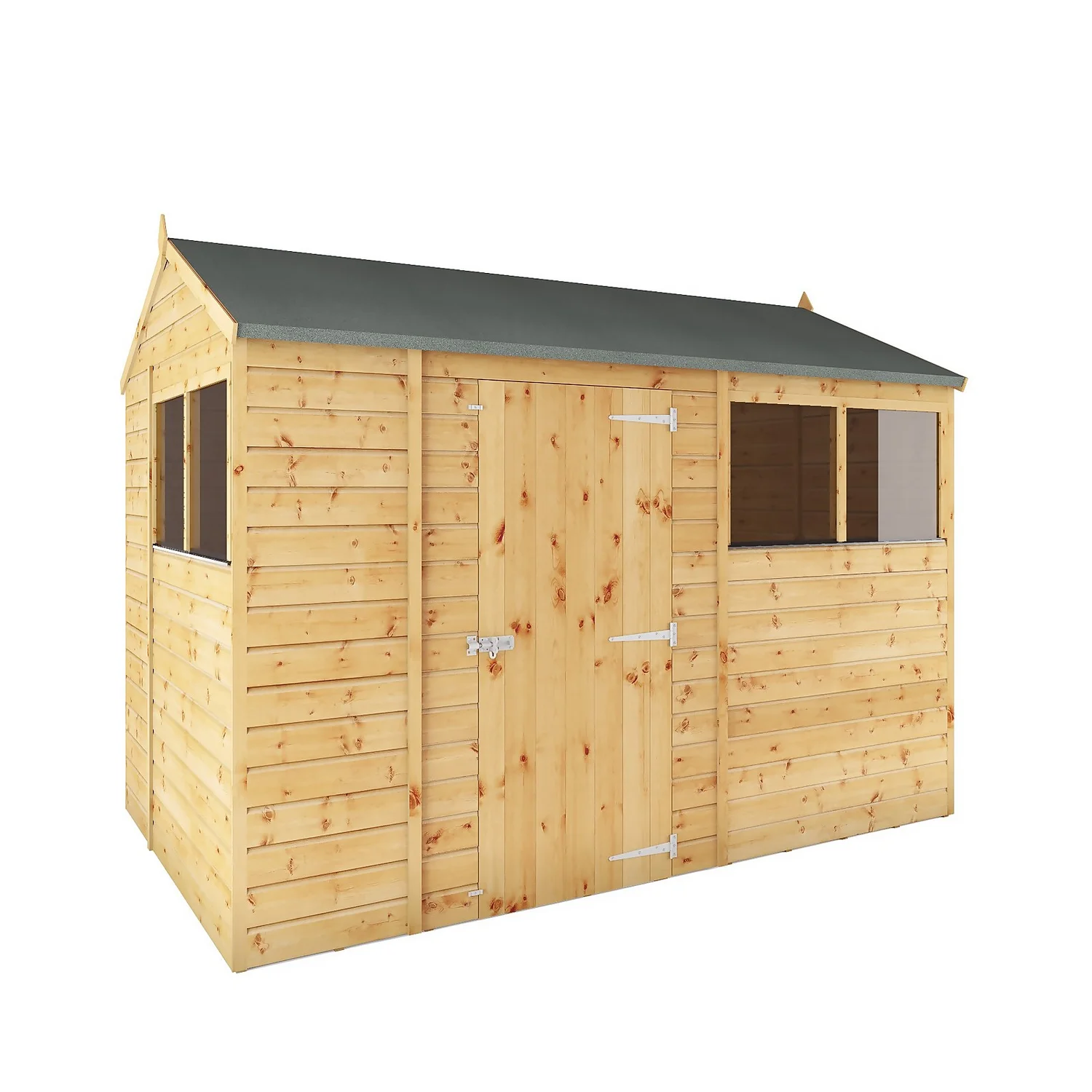 Mercia 10ft X 6ft Premium Shiplap Reverse Apex Shed - Including Installation 3 Mercia 10ft X 6ft Premium Shiplap Reverse Apex Shed - Including Installation