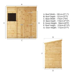 Mercia 6ft X 4ft Premium Shiplap Pent Shed - Including Installation 18 Mercia 6ft X 4ft Premium Shiplap Pent Shed - Including Installation -Garden Care Specialty Shop 13555797 8404949332966917