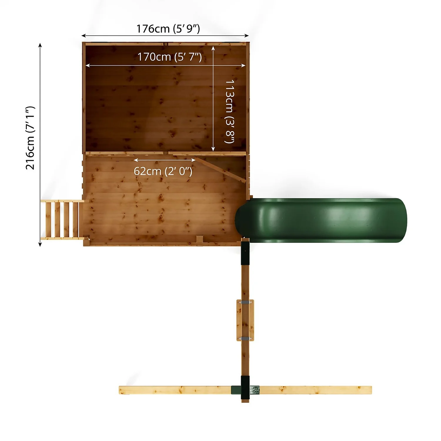 Mercia 5ft X 6ft Honeysuckle Wooden Playhouse 11 Mercia 5ft X 6ft Honeysuckle Wooden Playhouse - Image 9