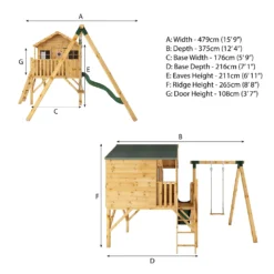 Mercia 5ft X 6ft Honeysuckle Wooden Playhouse 19 Mercia 5ft X 6ft Honeysuckle Wooden Playhouse -Garden Care Specialty Shop 13555811 1774951880057079