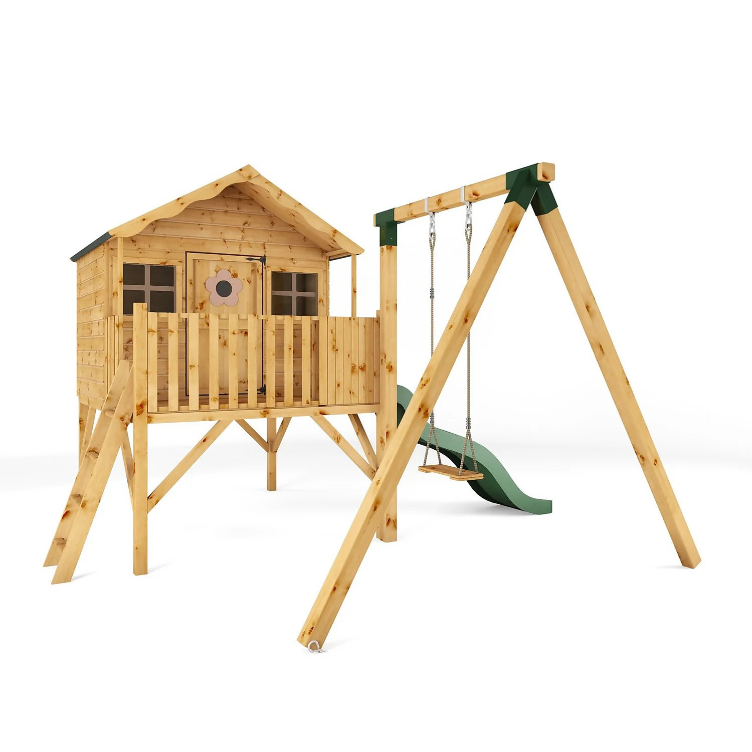 Mercia 5ft X 6ft Honeysuckle Wooden Playhouse 3 Mercia 5ft X 6ft Honeysuckle Wooden Playhouse