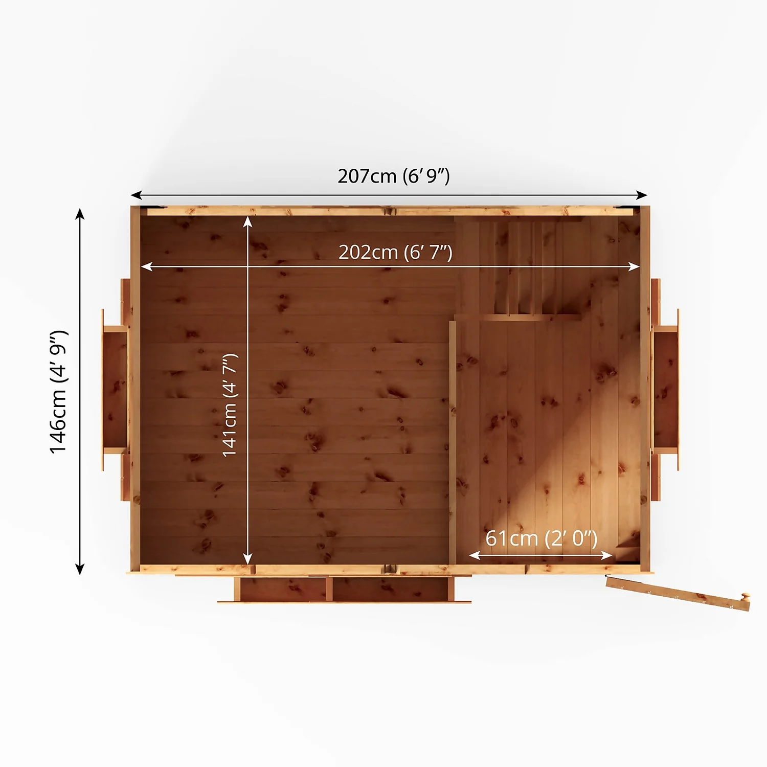 Mercia 7ft X 5ft Swiss Cottage Double Storey Playhouse - Installation Included 10 Mercia 7ft X 5ft Swiss Cottage Double Storey Playhouse - Installation Included - Image 8
