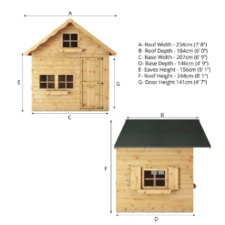 Mercia 7ft X 5ft Swiss Cottage Double Storey Playhouse - Installation Included 18 Mercia 7ft X 5ft Swiss Cottage Double Storey Playhouse - Installation Included -Garden Care Specialty Shop 13555821 1574949335528992