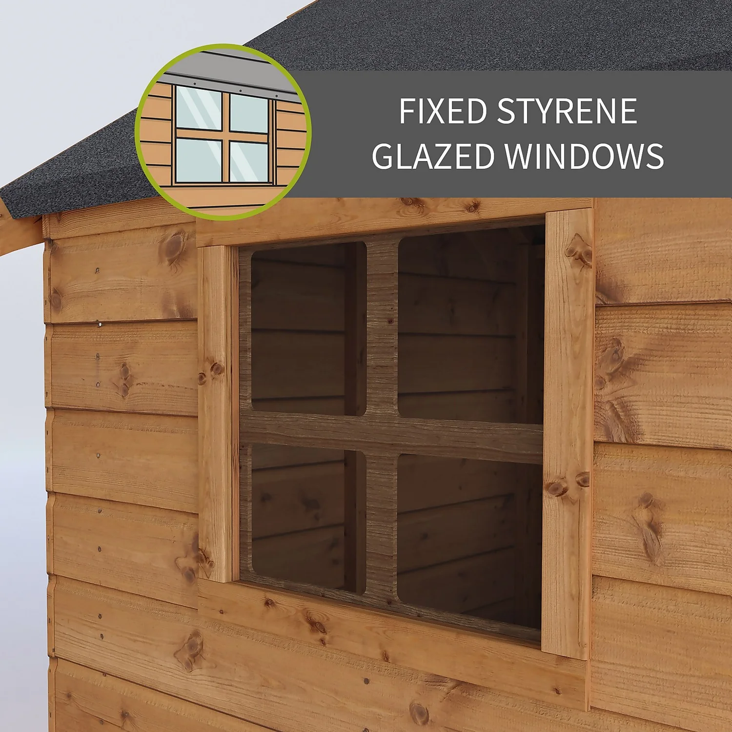 Mercia 7ft X 5ft Swiss Cottage Double Storey Playhouse - Installation Included 7 Mercia 7ft X 5ft Swiss Cottage Double Storey Playhouse - Installation Included - Image 5