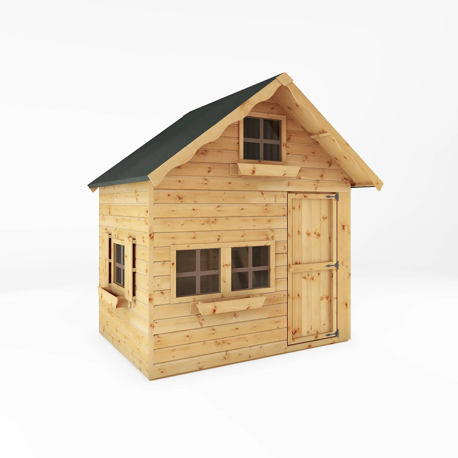 Mercia 7ft X 5ft Swiss Cottage Double Storey Playhouse - Installation Included 3 Mercia 7ft X 5ft Swiss Cottage Double Storey Playhouse - Installation Included