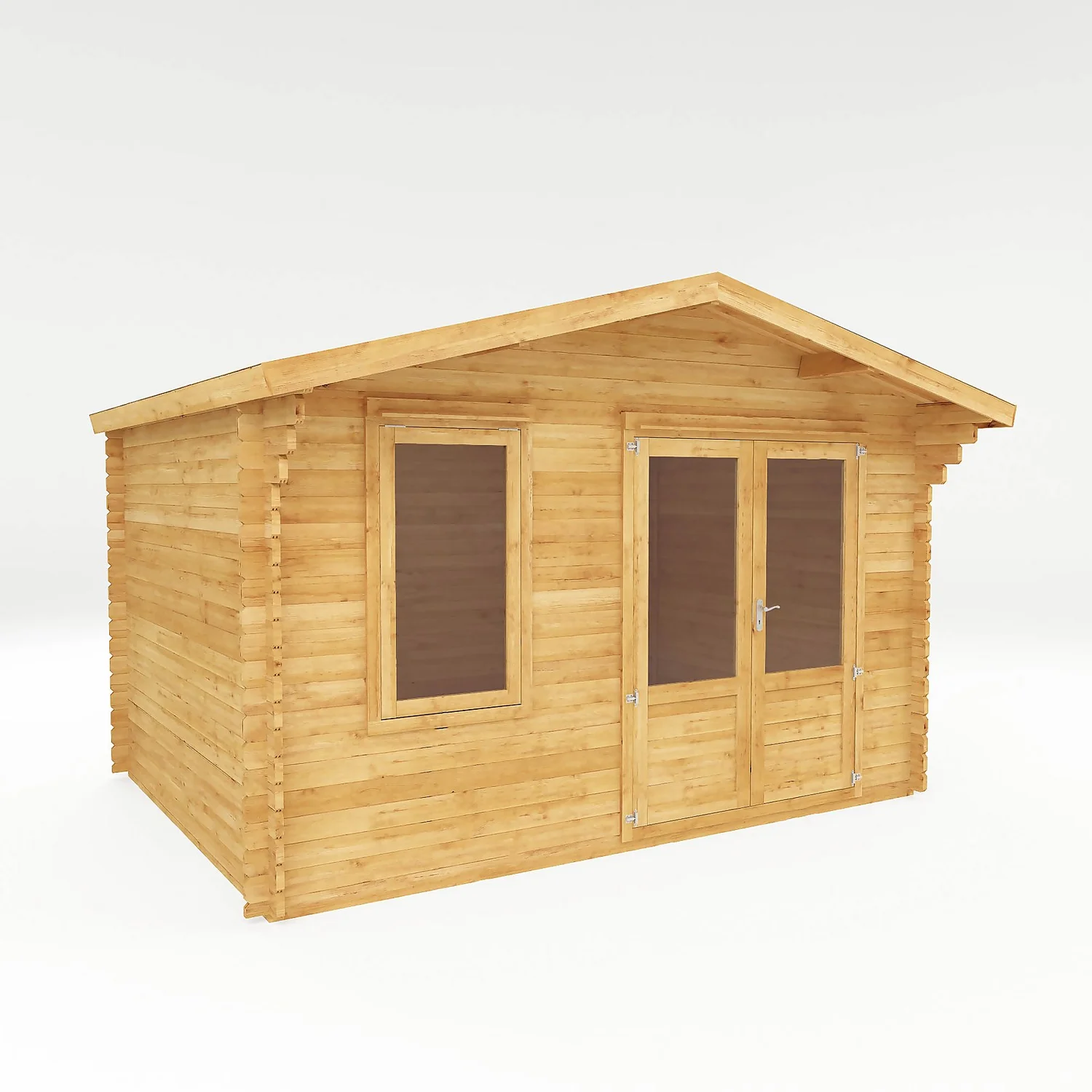 Mercia 4m X 3m Garden Retreat Log Cabin 28mm 3 Mercia 4m X 3m Garden Retreat Log Cabin 28mm
