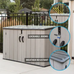Lifetime Horizontal Plastic Outdoor Storage Shed -Garden Care Specialty Shop 13660824 5664949050849092