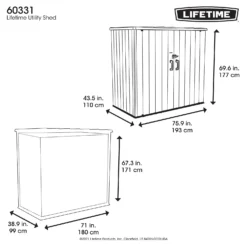 Lifetime Plastic Outdoor Utility Shed 14 Lifetime Plastic Outdoor Utility Shed -Garden Care Specialty Shop 13660825 2034949054210748