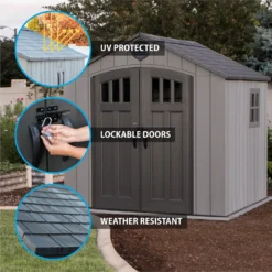 Lifetime Plastic Outdoor Storage Shed - 8x7.5ft 12 Lifetime Plastic Outdoor Storage Shed - 8x7.5ft -Garden Care Specialty Shop 13660827 1334949053189080