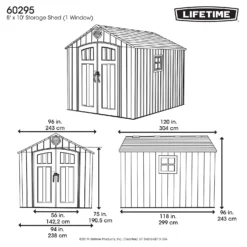 Lifetime Plastic Outdoor Storage Shed - 8x10ft 13 Lifetime Plastic Outdoor Storage Shed - 8x10ft -Garden Care Specialty Shop 13660829 1284949046040122