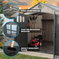 Lifetime Plastic Outdoor Storage Shed - 8x10ft 12 Lifetime Plastic Outdoor Storage Shed - 8x10ft -Garden Care Specialty Shop 13660829 5054949045993247