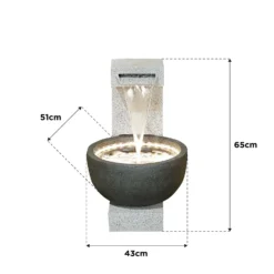 Stylish Fountain Solitary Pour Water Feature With LEDs -Garden Care Specialty Shop 13846046 1294978880968719