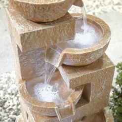 Stylish Fountain Sparkling Bowls Water Feature With LEDs 12 Stylish Fountain Sparkling Bowls Water Feature With LEDs -Garden Care Specialty Shop 13846048 6124971880433253