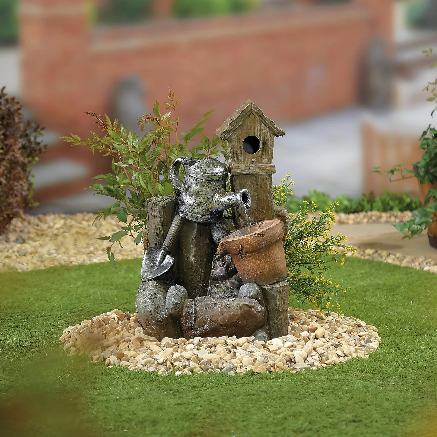 Stylish Fountain Country Garden Pour Water Feature With LEDs 4 Stylish Fountain Country Garden Pour Water Feature With LEDs - Image 2