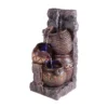 Stylish Fountain Pouring Pot Wall Water Feature With LEDs -Garden Care Specialty Shop 13846054 1884962027581274