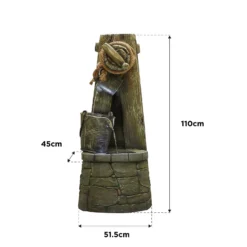 Stylish Fountain Enchanted Well Water Feature With LEDs 11 Stylish Fountain Enchanted Well Water Feature With LEDs -Garden Care Specialty Shop 13846056 7074962027676998