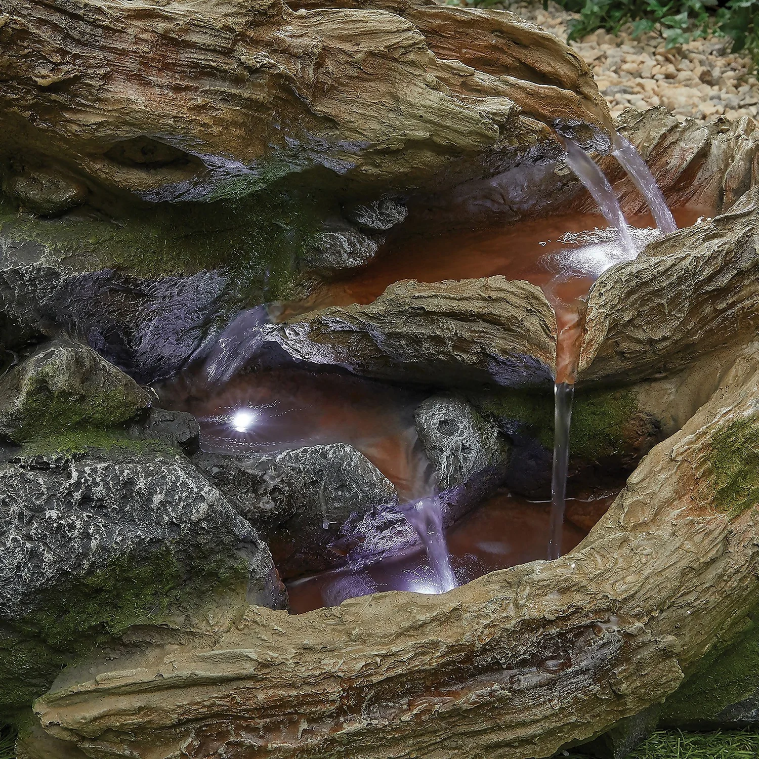 Stylish Fountain Bubbling Brook Water Feature With LEDs 7 Stylish Fountain Bubbling Brook Water Feature With LEDs - Image 5