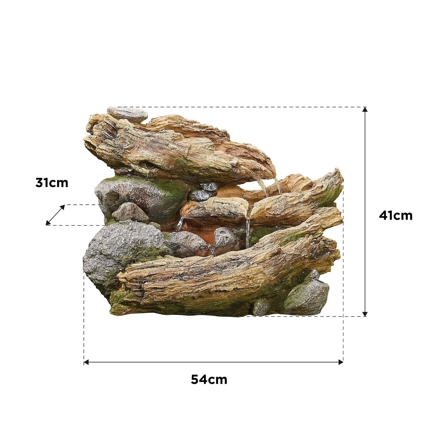 Stylish Fountain Bubbling Brook Water Feature With LEDs 8 Stylish Fountain Bubbling Brook Water Feature With LEDs - Image 6