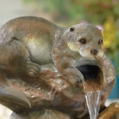 Stylish Fountain Otter Pools Water Feature With LEDs 10 Stylish Fountain Otter Pools Water Feature With LEDs -Garden Care Specialty Shop 13846071 1494962028210242