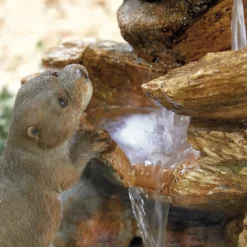 Stylish Fountain Otter Pools Water Feature With LEDs 12 Stylish Fountain Otter Pools Water Feature With LEDs -Garden Care Specialty Shop 13846071 4324962028308486