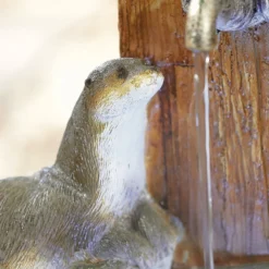 Stylish Fountain Playful Otters Water Feature With LEDs 16 Stylish Fountain Playful Otters Water Feature With LEDs -Garden Care Specialty Shop 13846072 8474962027929886