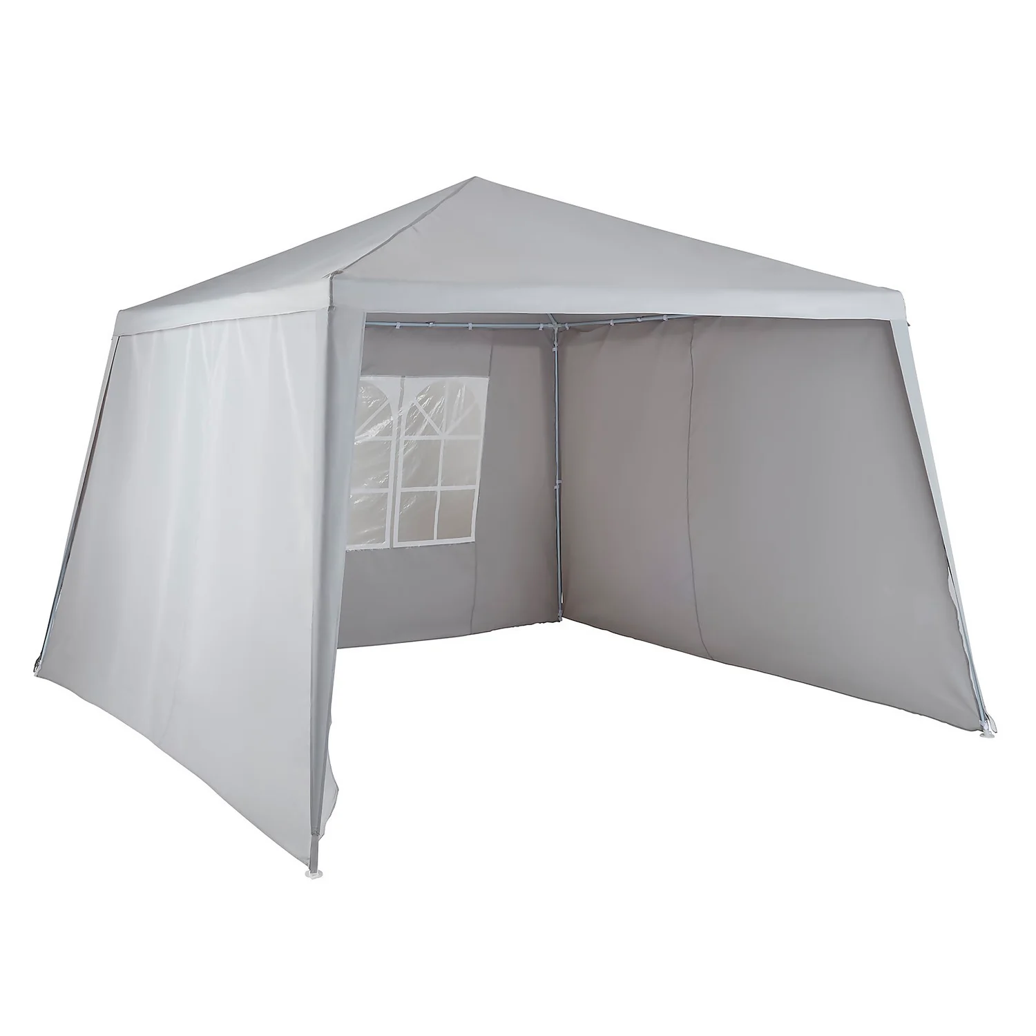 Gazebo With Side Panels - Grey 3 Gazebo With Side Panels - Grey