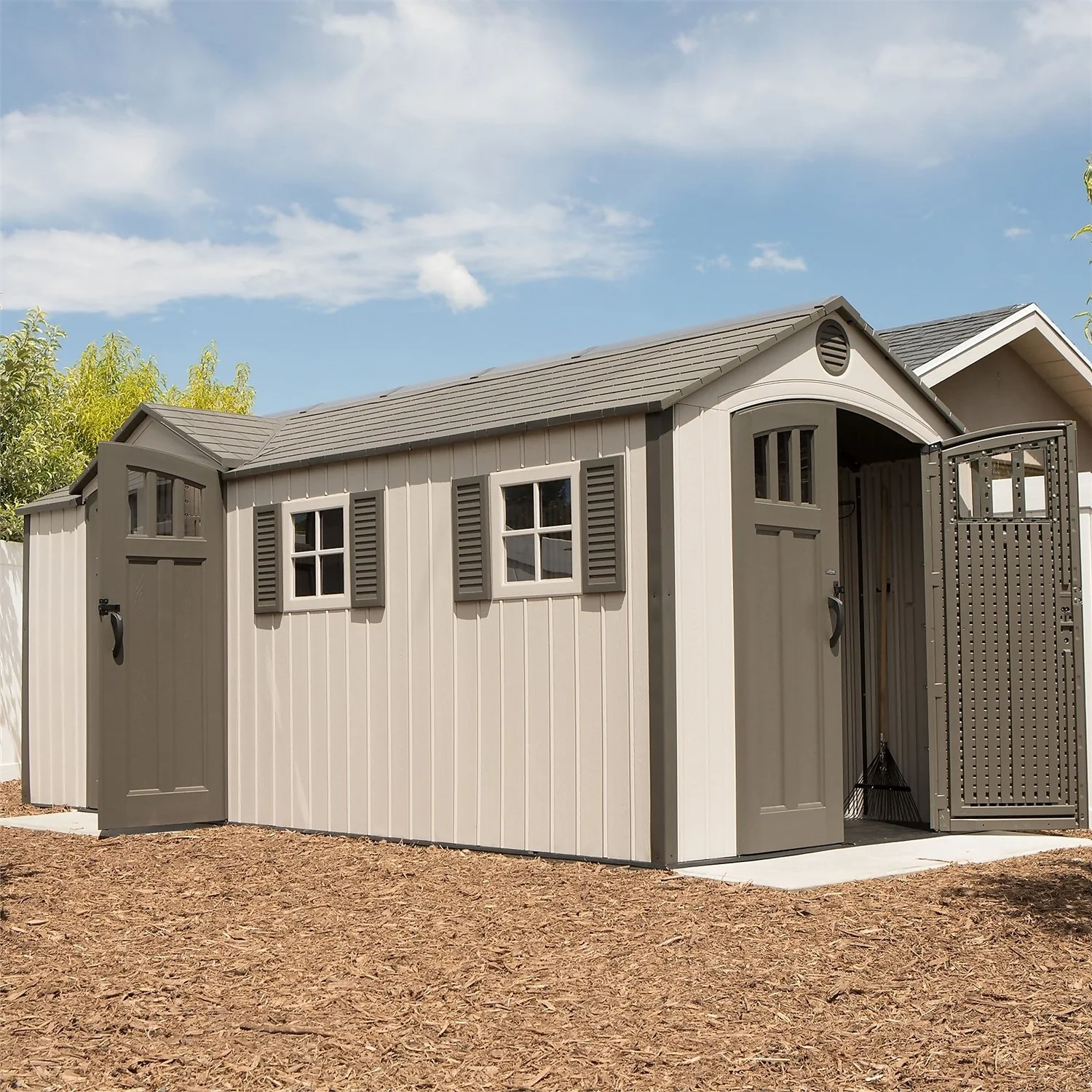 Lifetime 17.5 X 8ft Dual Entry Outdoor Storage Shed - Installation Included 4 Lifetime 17.5 X 8ft Dual Entry Outdoor Storage Shed - Installation Included - Image 2