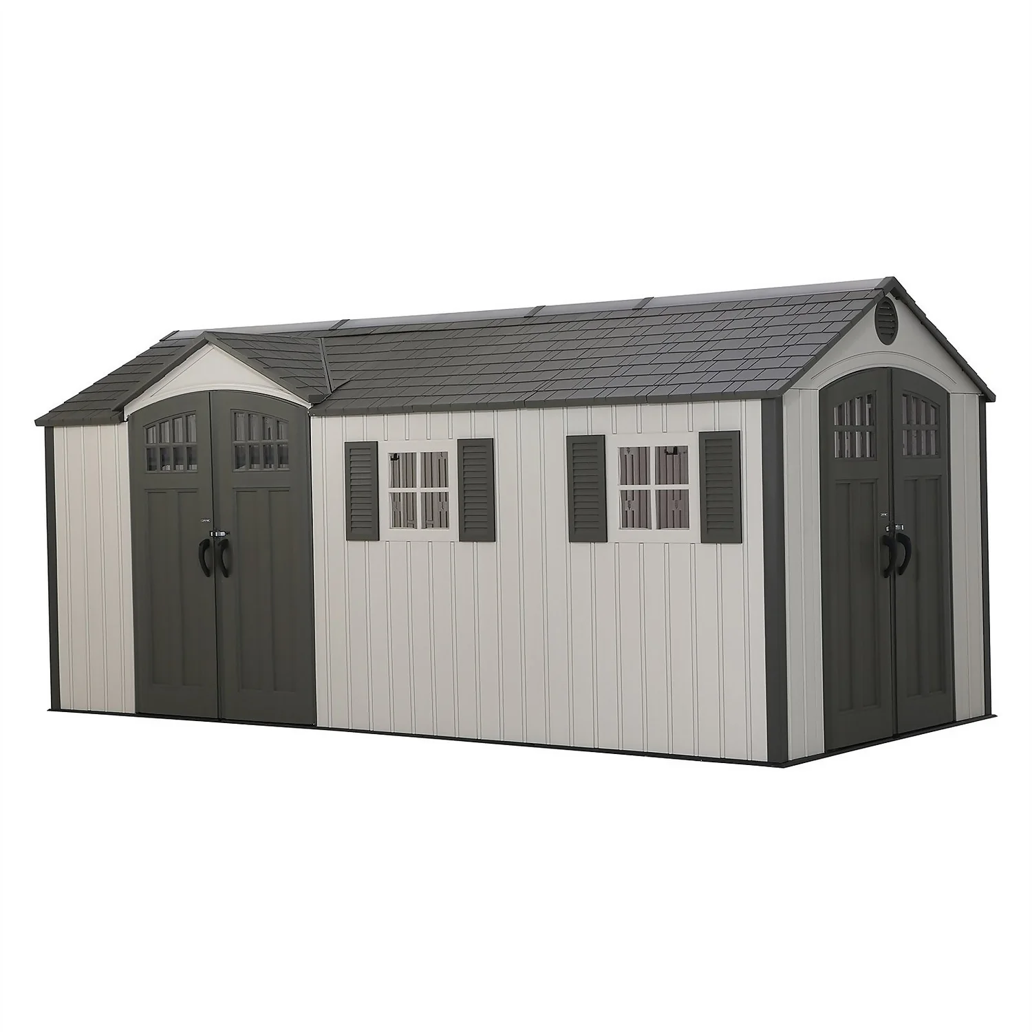 Lifetime 17.5 X 8ft Dual Entry Outdoor Storage Shed - Installation Included 3 Lifetime 17.5 X 8ft Dual Entry Outdoor Storage Shed - Installation Included
