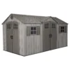 Lifetime 15 X 8ft Rough Cut Dual Entry Outdoor Storage Shed - Installation Included -Garden Care Specialty Shop 13911316 8294978027602894