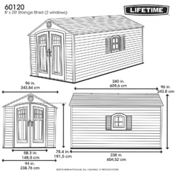 Lifetime 8 X 20ft Outdoor Storage Shed - Installation Included 15 Lifetime 8 X 20ft Outdoor Storage Shed - Installation Included -Garden Care Specialty Shop 13911318 1814978028282712