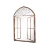 MirrorOutlet Metal Arched Decorative Window Effect Garden Mirror - 92x61cm -Garden Care Specialty Shop 13950552 1244987139558202
