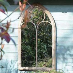 MirrorOutlet Somerley Chapel Arch Metal Garden Mirror - 112x61cm -Garden Care Specialty Shop 13950555 1704987139189172
