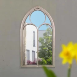 MirrorOutlet Somerley Chapel Arch Metal Garden Mirror - 112x61cm -Garden Care Specialty Shop 13950555 5464987139112690