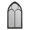 MirrorOutlet Black Somerley Chapel Arch Extra Large Metal Garden Mirror - 150x81cm 1 MirrorOutlet Black Somerley Chapel Arch Extra Large Metal Garden Mirror - 150x81cm -Garden Care Specialty Shop 13950566 1414987173044793