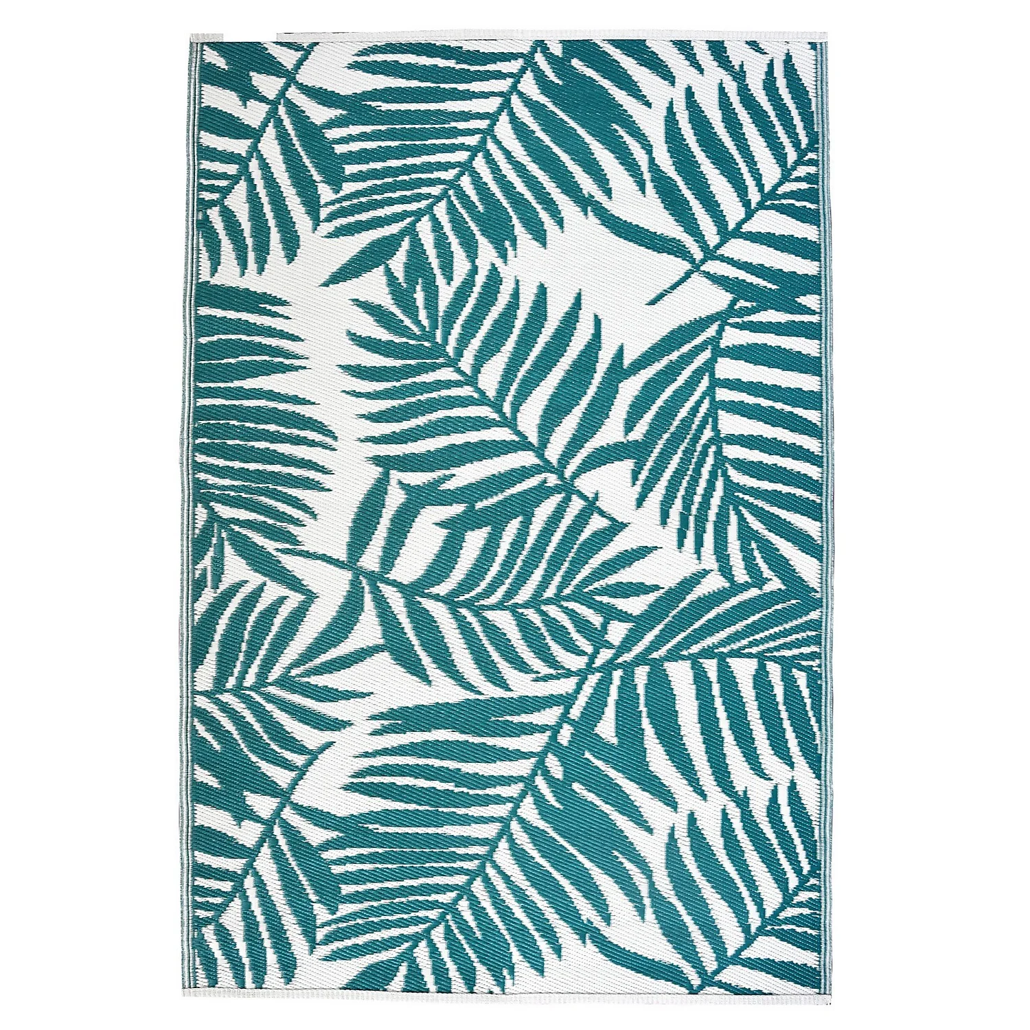 Homebase Outdoor Rug - Teal 160x230cm 4 Homebase Outdoor Rug - Teal 160x230cm - Image 2