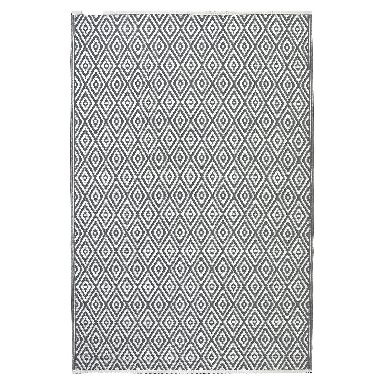 Homebase Outdoor Rug - Grey 160x230cm 4 Homebase Outdoor Rug - Grey 160x230cm - Image 2