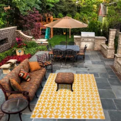 Homebase Outdoor Rug - Mustard 160x230cm -Garden Care Specialty Shop 13953338 1144989199346799