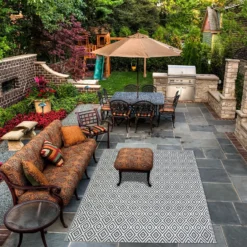 Homebase Outdoor Rug - Grey 240x300cm 7 Homebase Outdoor Rug - Grey 240x300cm -Garden Care Specialty Shop 13953340 6054989199320450