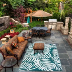 Homebase Outdoor Rug - Teal 240x300cm 7 Homebase Outdoor Rug - Teal 240x300cm -Garden Care Specialty Shop 13953341 5824989199463133