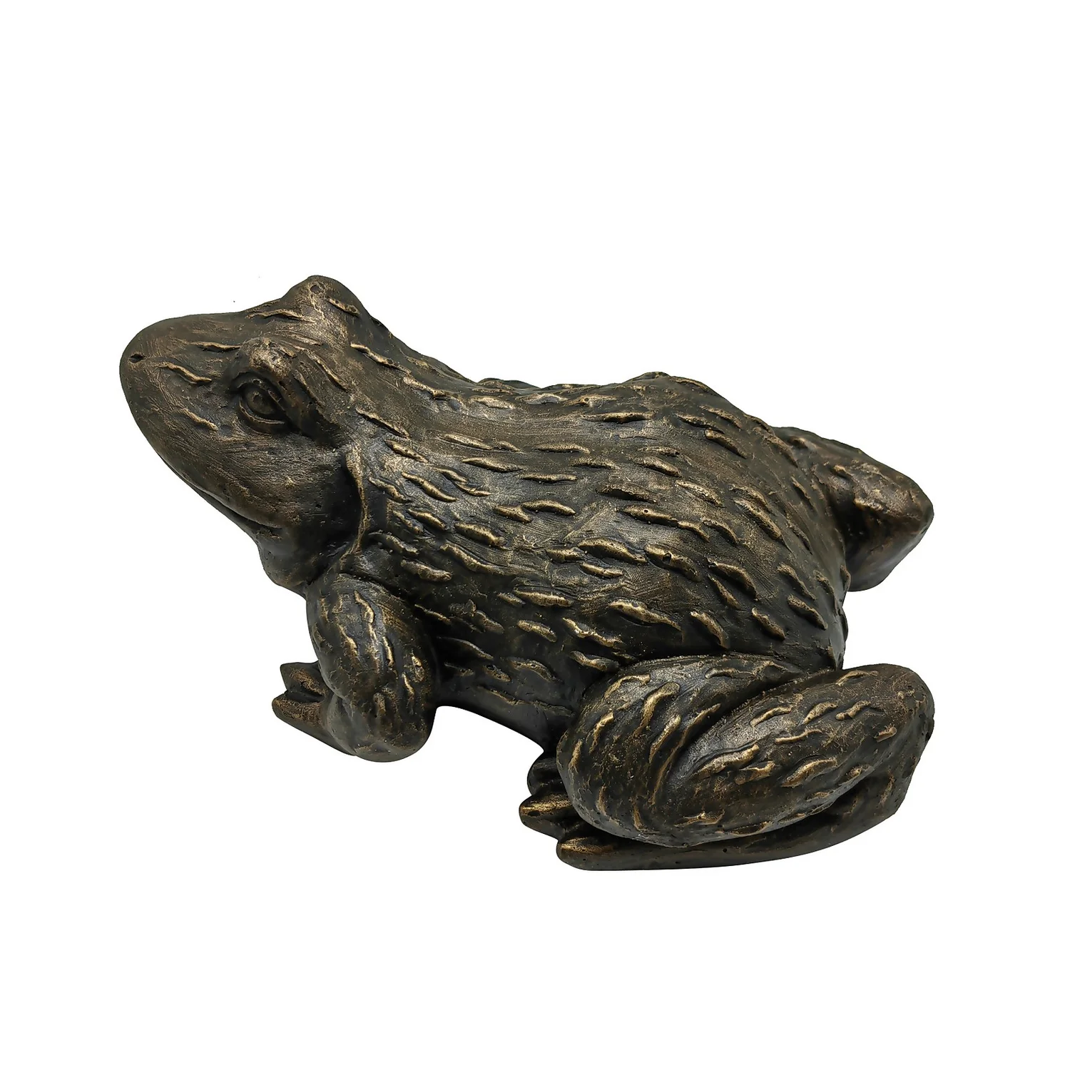Bronze Look Frog Garden Ornament 7 Bronze Look Frog Garden Ornament - Image 5